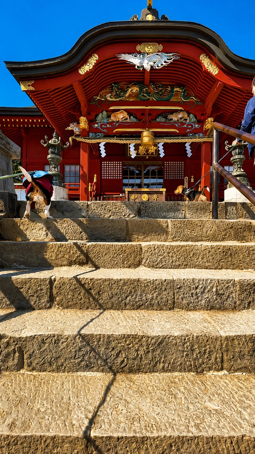 御岳山山頂に鎮座する武蔵御嶽神社の社殿